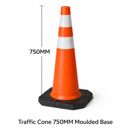Traffic Cone 750MM Moulded Base