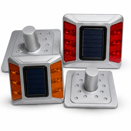 SOLAR ROAD STUD WITH SHANK