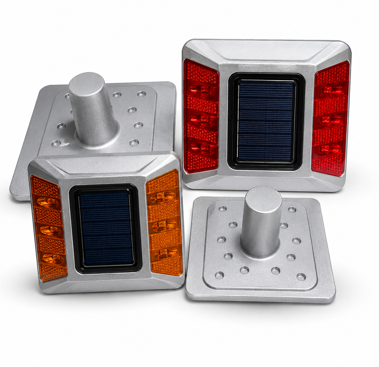 SOLAR ROAD STUD WITH SHANK