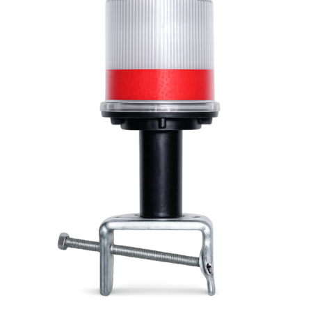 SOLAR DELINEATOR WITH METAL CLAMP