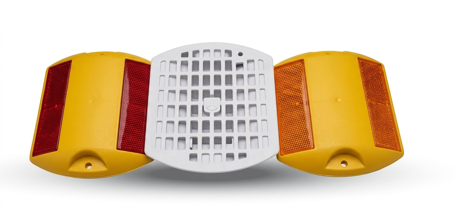 PLASTIC ROAD STUD OVAL SHAPE